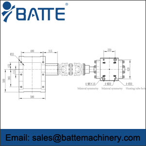 Extrusion gear pump installation